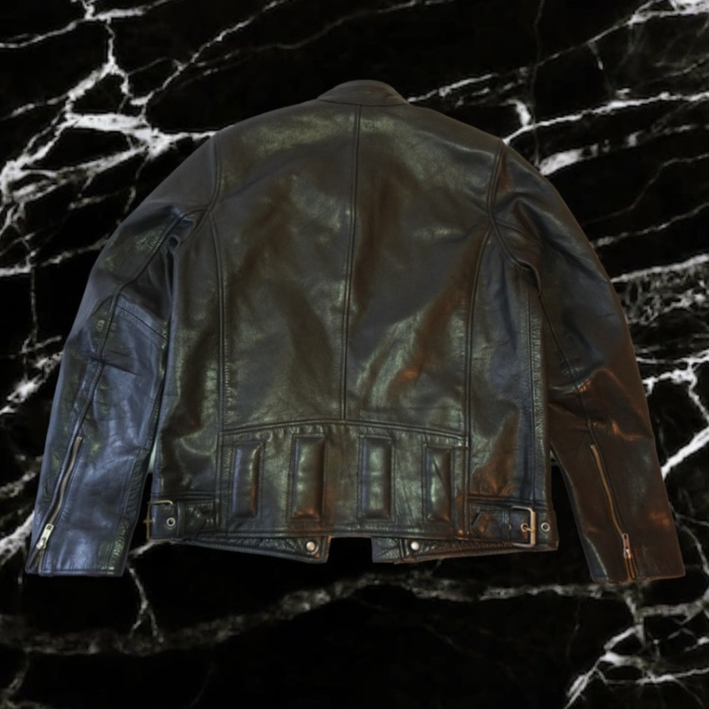 Black Rivet Leather Jacket - Picture 2 of 7